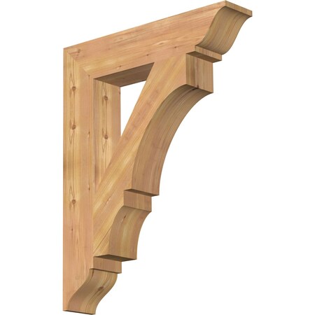 Ekena Millwork Balboa Traditional Smooth Bracket, Western Red Cedar, 5 1/2"W x 28"D x 36"H BKT06X28X36BOA01SWR
